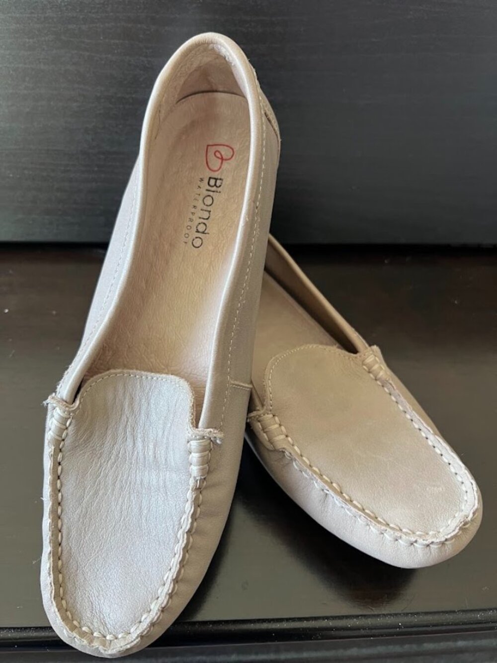 BLONDO Dale Waterproof Leather Flats Shoes Loafers Size 8M